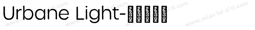Urbane Light字体转换